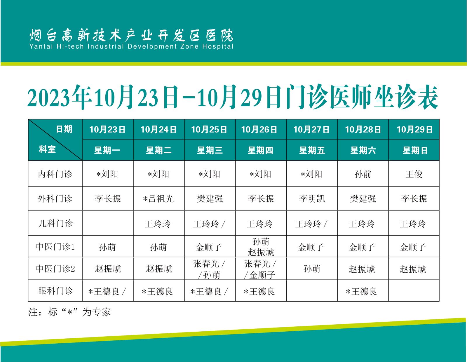 2023年10月23日-10月29日门诊医师坐诊表.jpg